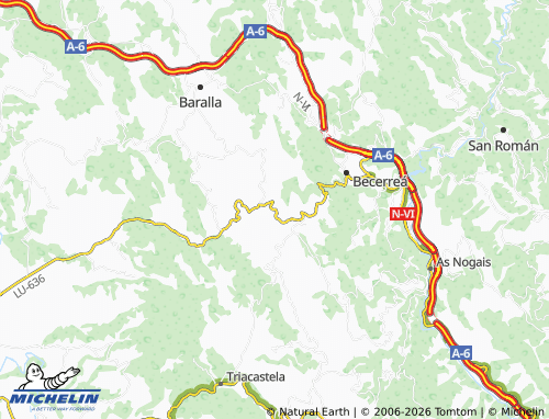 MICHELIN-Landkarte Vilouta de Arriba - ViaMichelin