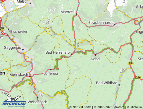 MICHELIN Bad Herrenalb map - ViaMichelin