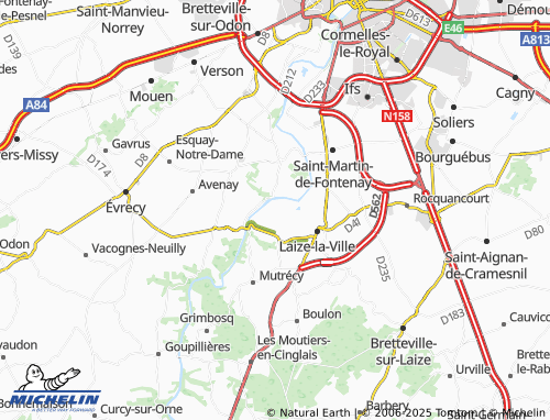 MICHELIN Percouville map - ViaMichelin