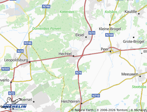 Mappa MICHELIN Hechtel-Eksel - ViaMichelin