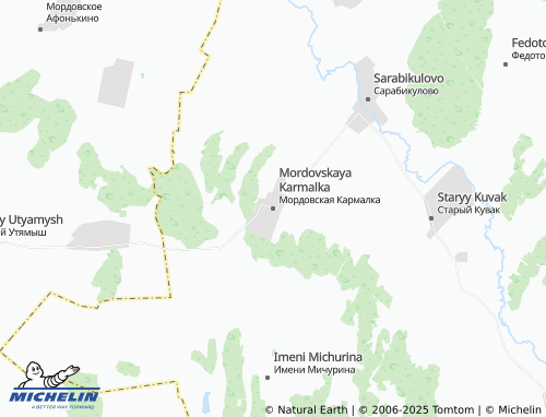MICHELIN Mordovskaya Karmalka map - ViaMichelin