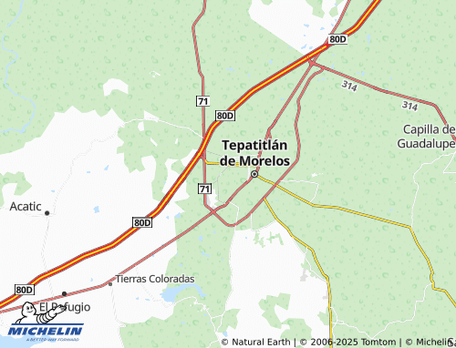 MICHELIN Campestre La Gloria map - ViaMichelin
