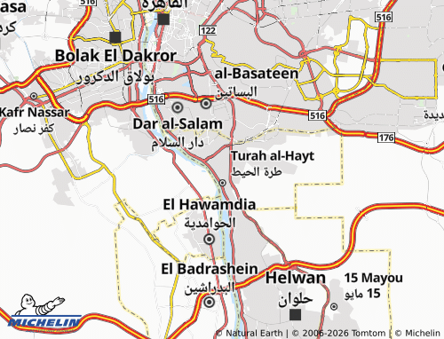 MICHELIN Tora El Hegara map - ViaMichelin