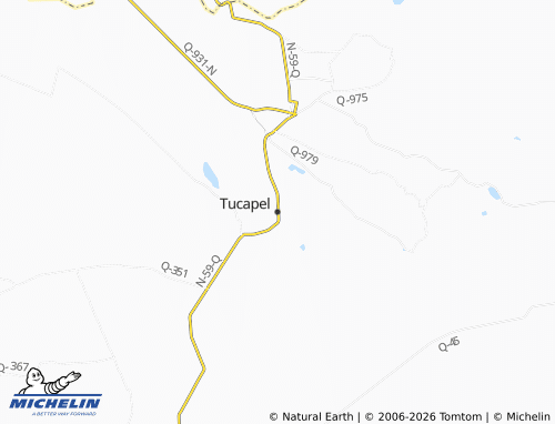 MICHELIN-Landkarte Tucapel - ViaMichelin