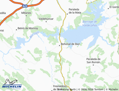 Mapa MICHELIN Bohonal de Ibor - ViaMichelin