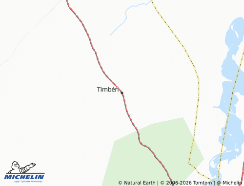 MICHELIN Timbéri map - ViaMichelin