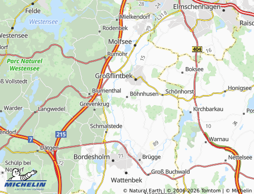 MICHELIN Böhnhusen map - ViaMichelin