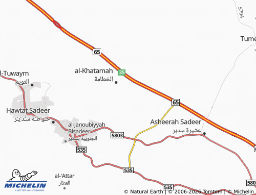 MICHELIN Al Wadi map - ViaMichelin