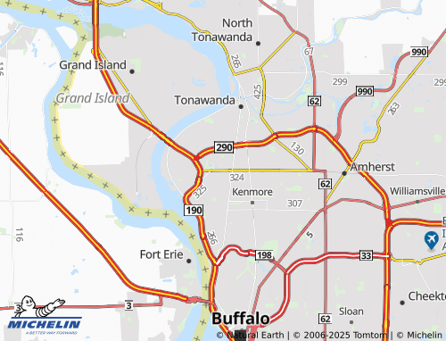 MICHELIN Town of Tonawanda map - ViaMichelin