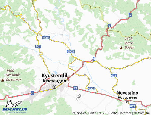 Mappa MICHELIN Kopilovtsi - ViaMichelin