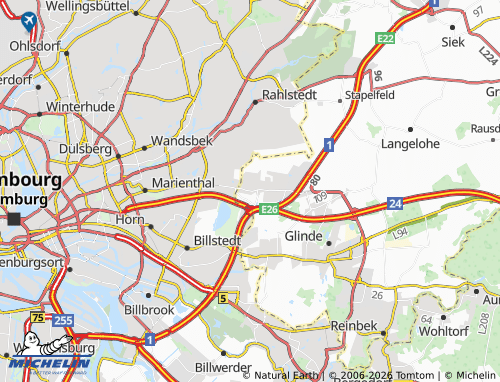 Mapa MICHELIN Barsbüttel - ViaMichelin