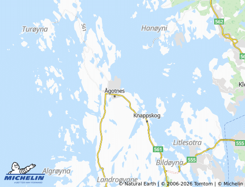 Mapa MICHELIN Åsneset - ViaMichelin
