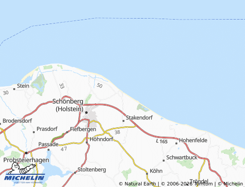 MICHELIN Stakendorferstrand map - ViaMichelin