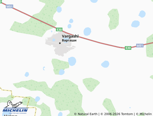 MICHELIN-Landkarte Vargashi derevnya - ViaMichelin