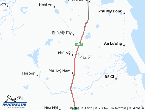 Carte MICHELIN Phù Mỹ - ViaMichelin