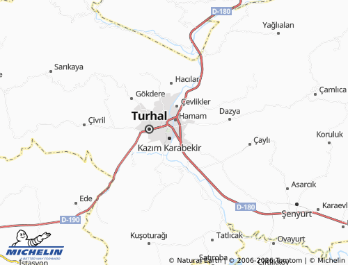 MICHELIN Pazar map - ViaMichelin