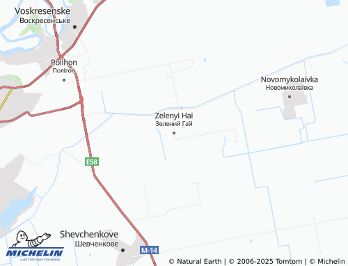 MICHELIN-Landkarte Zelenyi Hai - ViaMichelin