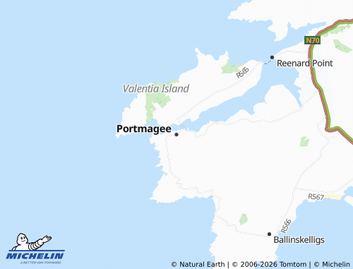 Mappa MICHELIN Portmagee - ViaMichelin