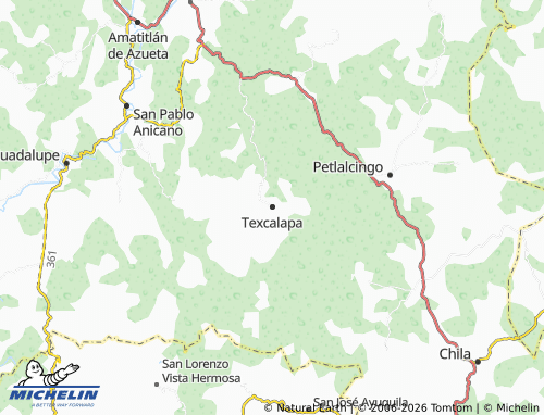 Mapa MICHELIN Texcalapa - ViaMichelin