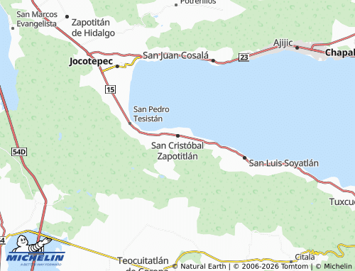 MICHELIN San Cristóbal Zapotitlán map - ViaMichelin