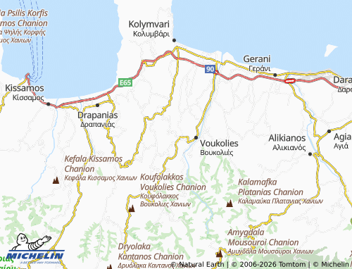 Mapa MICHELIN Timios Stavros - ViaMichelin