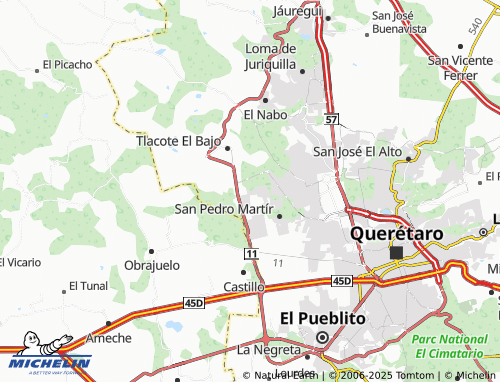 MICHELIN Las Haciendas, Hacienda Santa Catalina map - ViaMichelin