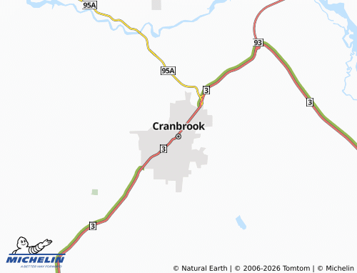 Carte MICHELIN Cranbrook - ViaMichelin