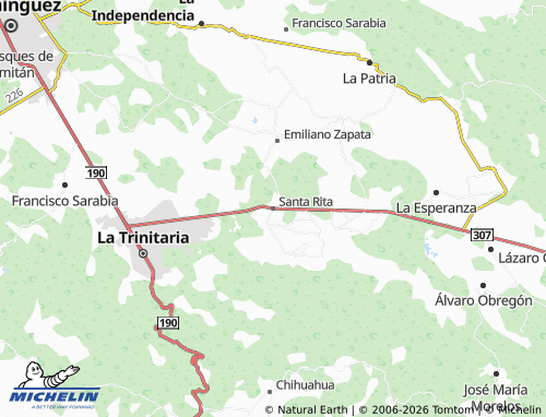 Mapa MICHELIN Santa Rita - ViaMichelin