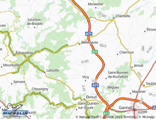 Mappa MICHELIN Valignat - ViaMichelin