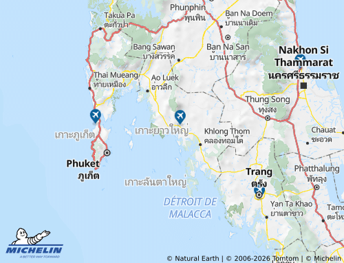Mappa MICHELIN Changwat Krabi - ViaMichelin