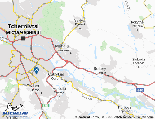 Mappa MICHELIN Ostrytsia - ViaMichelin