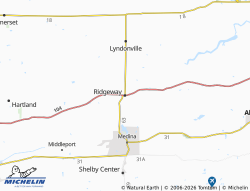 Mapa MICHELIN Ridgeway - ViaMichelin