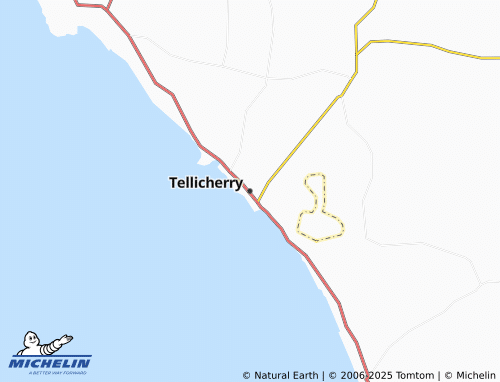 MICHELIN Tellicherry map - ViaMichelin