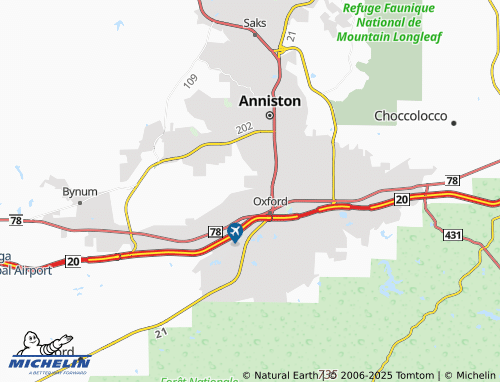MICHELIN-Landkarte Hobson City - ViaMichelin