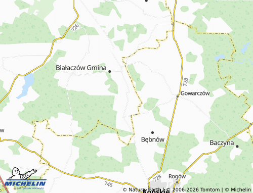 MICHELIN Skronina map - ViaMichelin