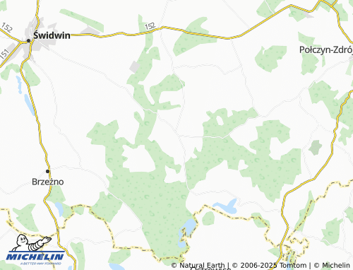 MICHELIN Bierzwnica map - ViaMichelin