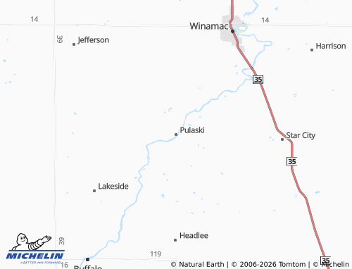Mappa MICHELIN Pulaski - ViaMichelin