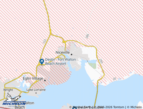 Mappa MICHELIN Niceville - ViaMichelin
