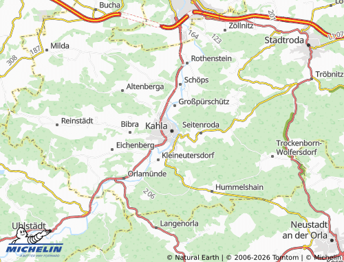 Mapa MICHELIN Kahla - ViaMichelin