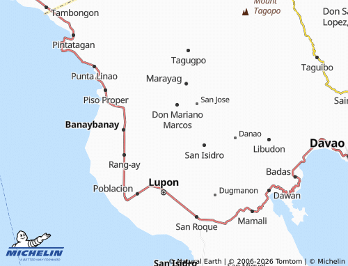 MICHELIN Cabadiangan map - ViaMichelin