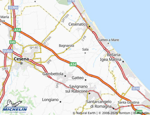 MICHELIN Vetreto map - ViaMichelin