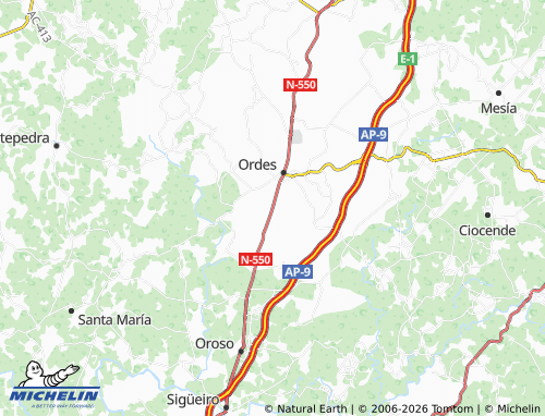 Kaart MICHELIN Fraga da Galiña - ViaMichelin
