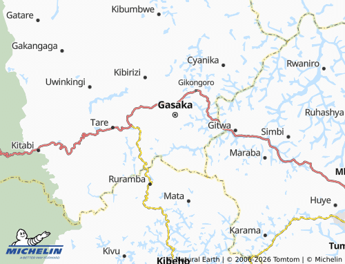 Mapa MICHELIN Kamegeri - ViaMichelin