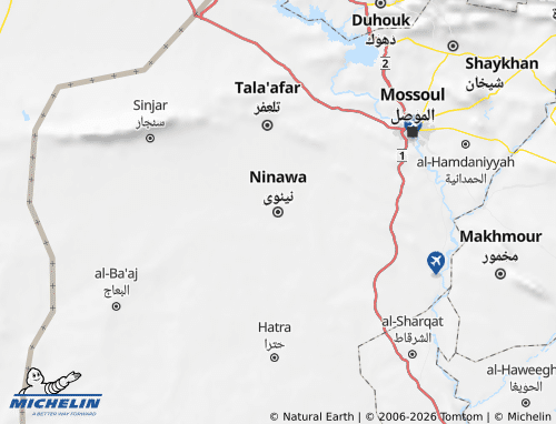 MICHELIN Ninawa map - ViaMichelin