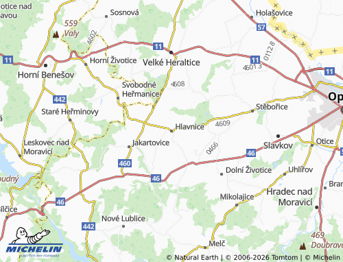 Mappa MICHELIN Hlavnice - ViaMichelin