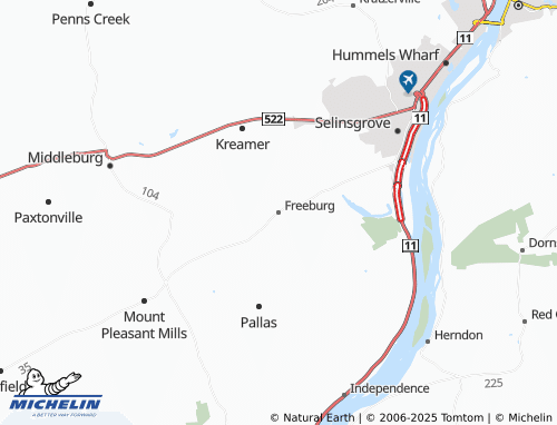 MICHELIN Freeburg map - ViaMichelin