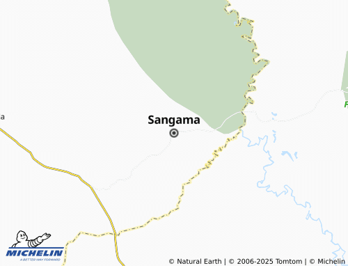 MICHELIN Sangama map - ViaMichelin