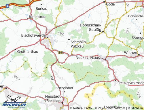 MICHELIN Oberputzkau map - ViaMichelin