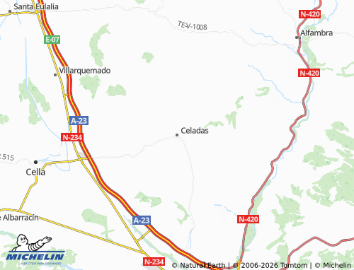 Mappa MICHELIN Celadas - ViaMichelin
