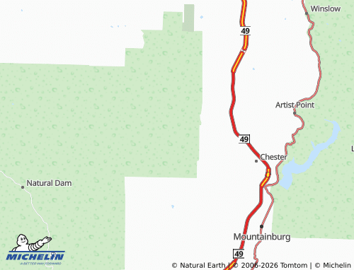 Kaart MICHELIN Upper - ViaMichelin